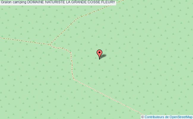 plan Camping Domaine Naturiste La Grande Cosse FLEURY