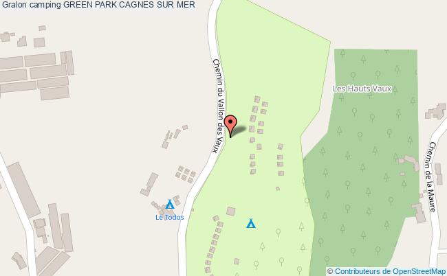 plan Camping Green Park CAGNES SUR MER