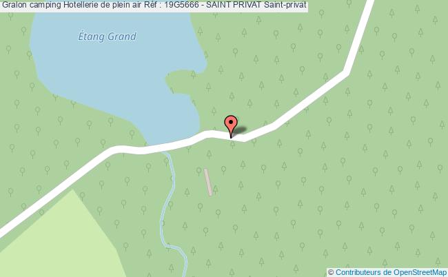 plan Camping Hotellerie De Plein Air Réf : 19g5666 - Saint Privat Saint-privat