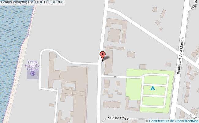plan Camping L'alouette BERCK