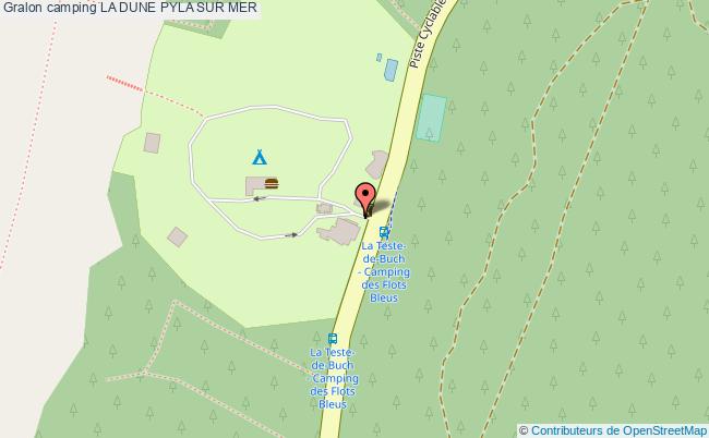 plan Camping La Dune PYLA SUR MER