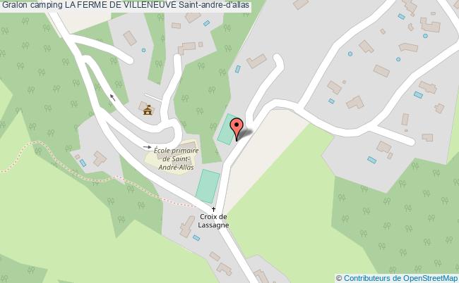 plan Camping La Ferme De Villeneuve Saint-andre-d'allas
