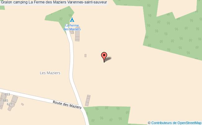 plan Camping La Ferme Des Maziers Varennes-saint-sauveur