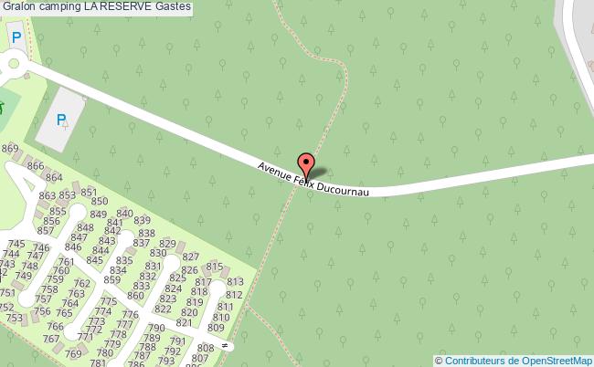 plan Camping La Reserve Gastes