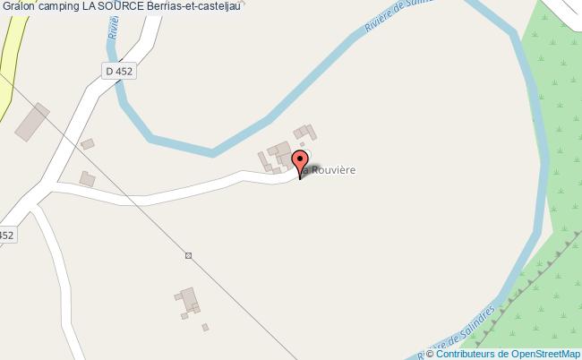 plan Camping La Source Berrias-et-casteljau