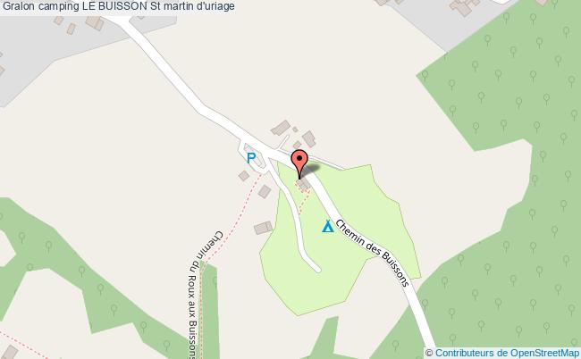 plan Camping Le Buisson St martin d'uriage