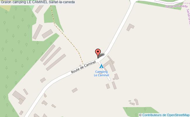 plan Camping Le Caminel Sarlat-la-caneda