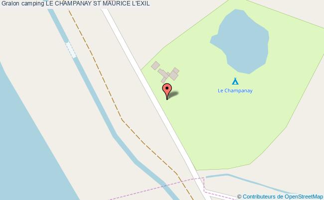 plan Camping Le Champanay ST MAURICE L'EXIL