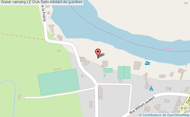 plan Camping Le Gua Saint-médard-de-guizières
