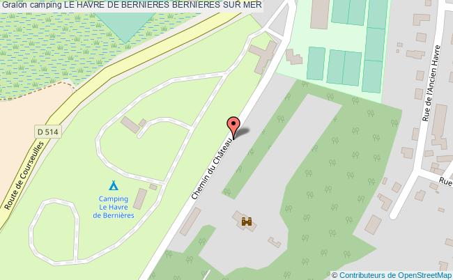 plan Camping Le Havre De Bernieres BERNIERES SUR MER