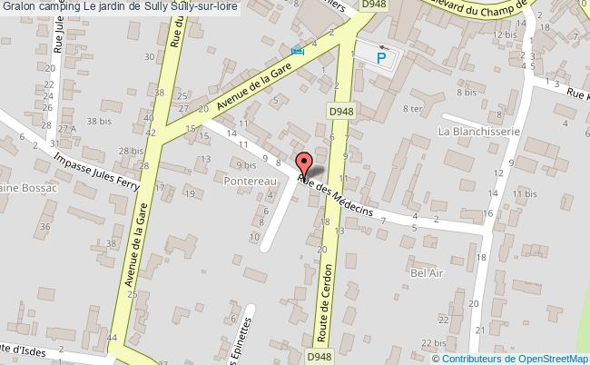 plan Camping Le Jardin De Sully Sully-sur-loire