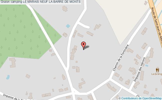 plan Camping Le Marais Neuf LA BARRE DE MONTS