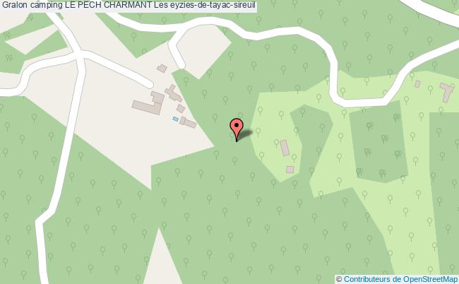 plan Camping Le Pech Charmant Les eyzies-de-tayac-sireuil