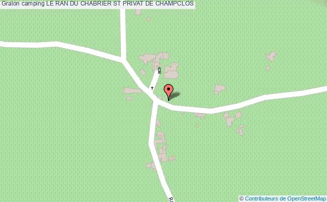 plan Camping Le Ran Du Chabrier ST PRIVAT DE CHAMPCLOS