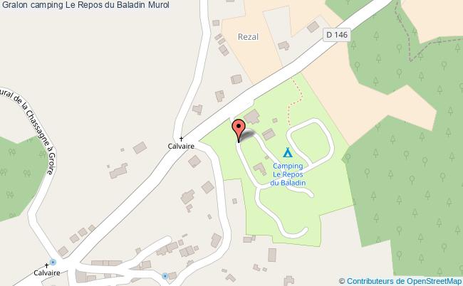 plan Camping Le Repos Du Baladin Murol