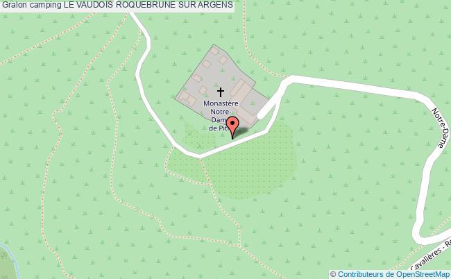 plan Camping Le Vaudois ROQUEBRUNE SUR ARGENS