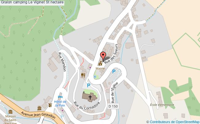 plan Camping Le Viginet St nectaire