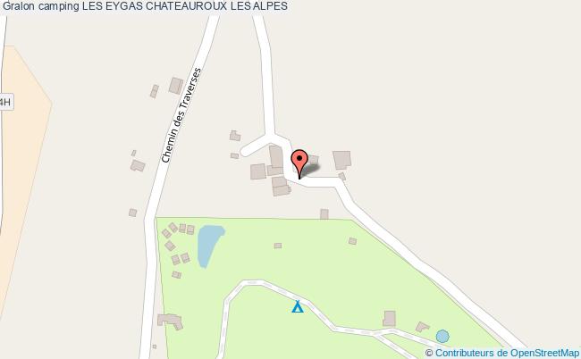plan Camping Les Eygas CHATEAUROUX LES ALPES