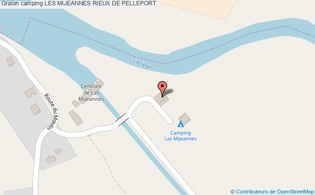 plan Camping Les Mijeannes RIEUX DE PELLEPORT
