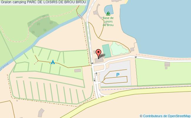 plan Camping Parc De Loisirs De Brou BROU