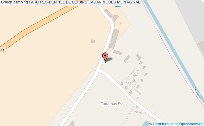 plan Camping Parc Residentiel De Loisirs Cadarrigues MONTAYRAL