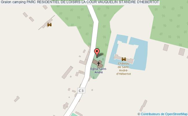 plan Camping Parc Residentiel De Loisirs La Cour Vauquelin ST ANDRE D'HEBERTOT