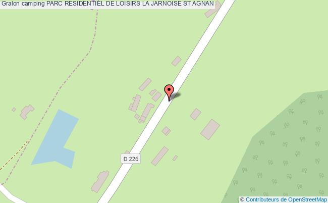 plan Camping Parc Residentiel De Loisirs La Jarnoise ST AGNAN