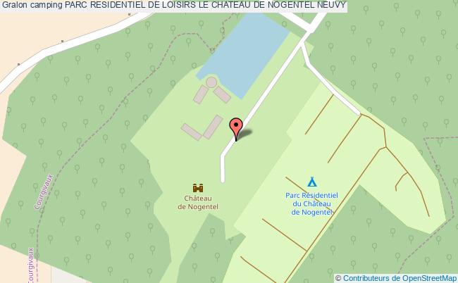 plan Camping Parc Residentiel De Loisirs Le Chateau De Nogentel NEUVY