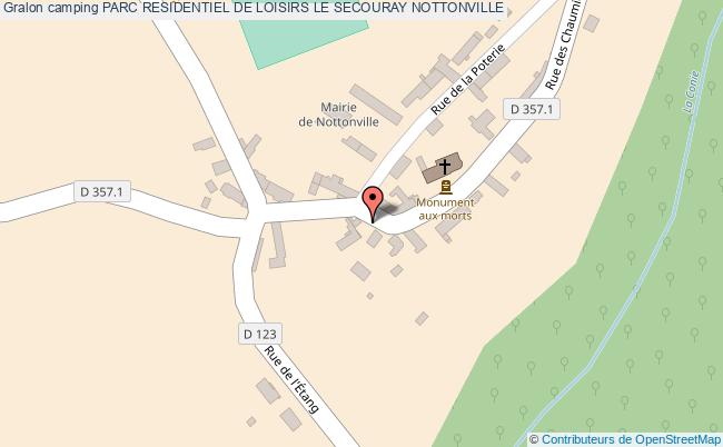 plan Camping Parc Residentiel De Loisirs Le Secouray NOTTONVILLE