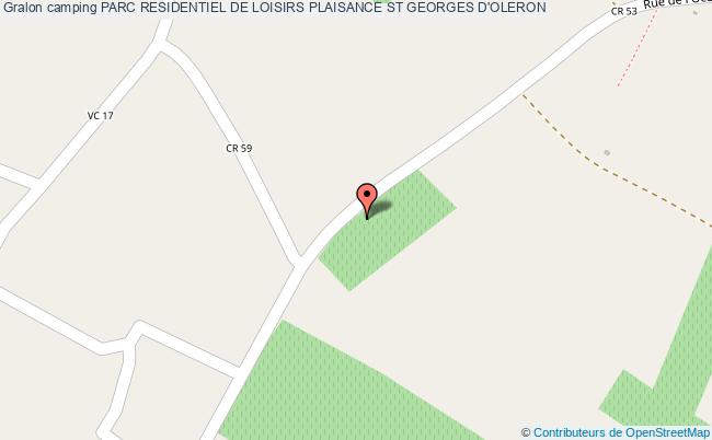 plan Camping Parc Residentiel De Loisirs Plaisance ST GEORGES D'OLERON