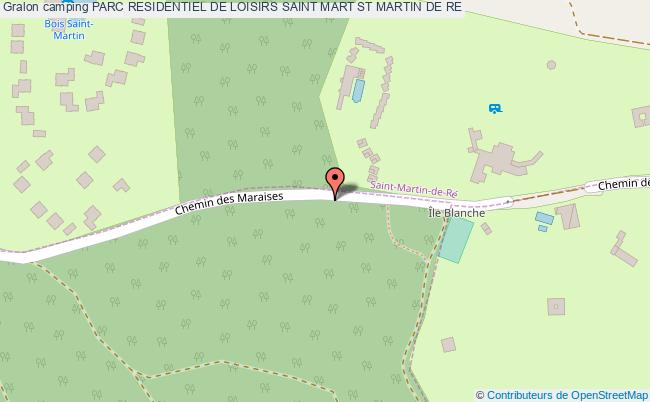 plan Camping Parc Residentiel De Loisirs Saint Mart ST MARTIN DE RE