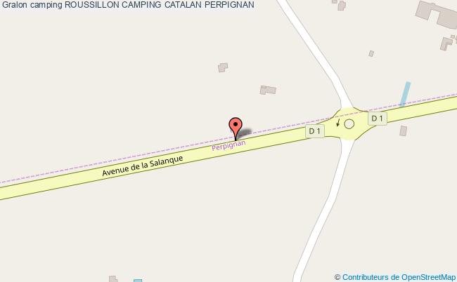 plan Roussillon Camping Catalan PERPIGNAN