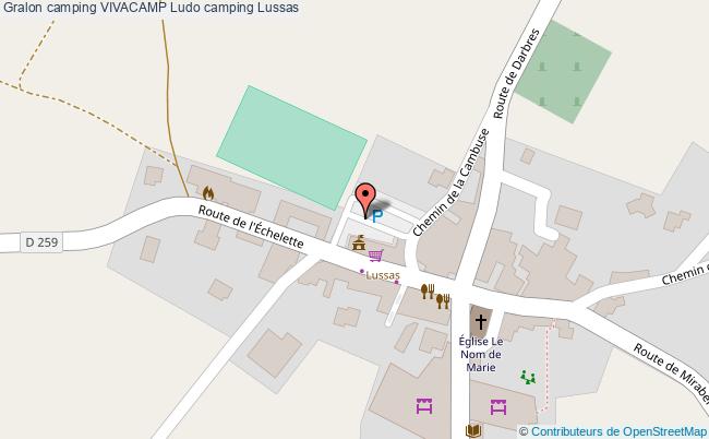 plan Vivacamp Ludo Camping Lussas