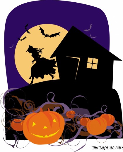Carte halloween sorciere thème evenements