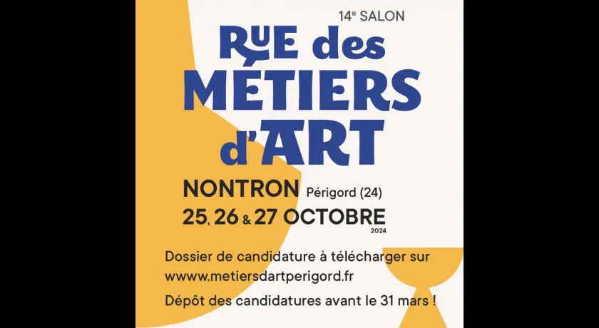 14e salon rue des métiers d'art à nontron - 25, 26 et 27 octobre 2024