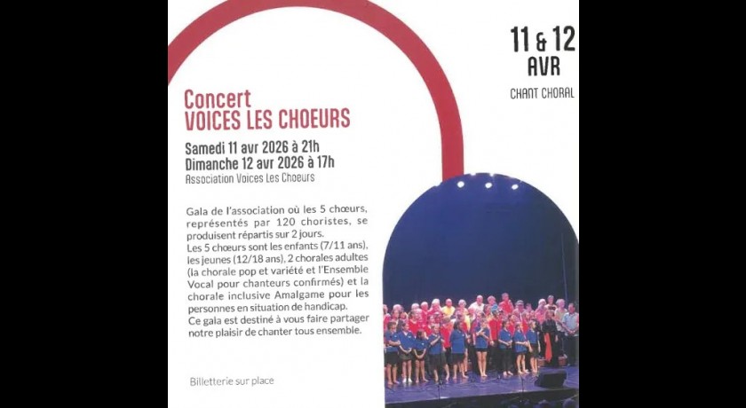 Concert : voices les choeurs