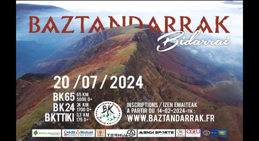 Courses en montagnes baztandarrak : bk trail