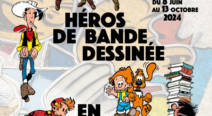 Exposition : "les héros de la bande dessinée en vitrail"