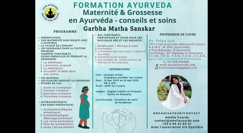 Formation en ayurveda: conseil et soins autour de la grossesse et maternité - sur inscription