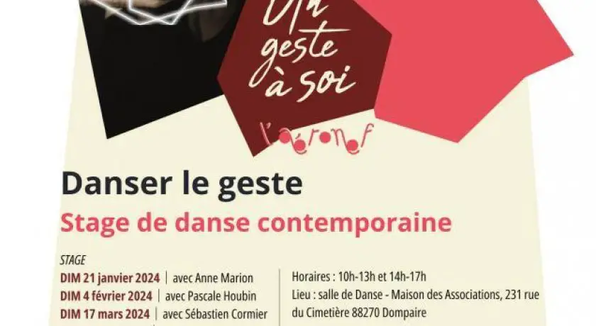 Nuit europÉenne des musÉes : reprÉsentation du stage de danse contemporaine : danser le geste