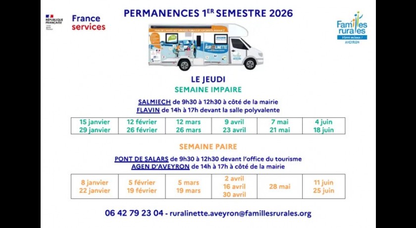 Rur@linette - france services - permanences
