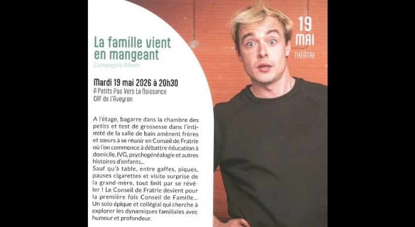 Théâtre : "la famille vient en mangeant"