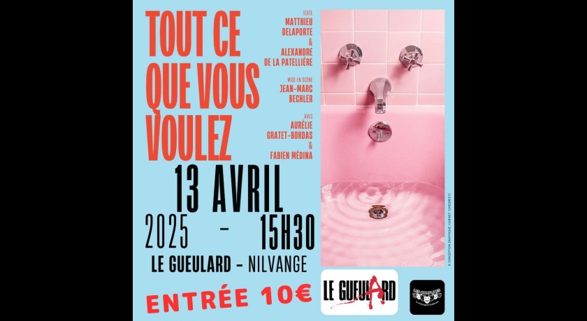 Tout ce que vous voulez - théâtre