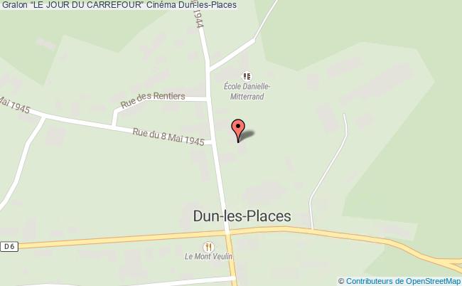 plan “le Jour Du Carrefour” Cinéma Dun-les-Places