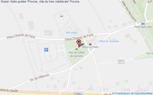 plan "provins, Ville De Foire Médiévale" - Visite Guidée Provins