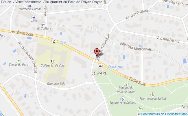 plan « Visite Sensorielle » Au Quartier Du Parc De Royan Royan