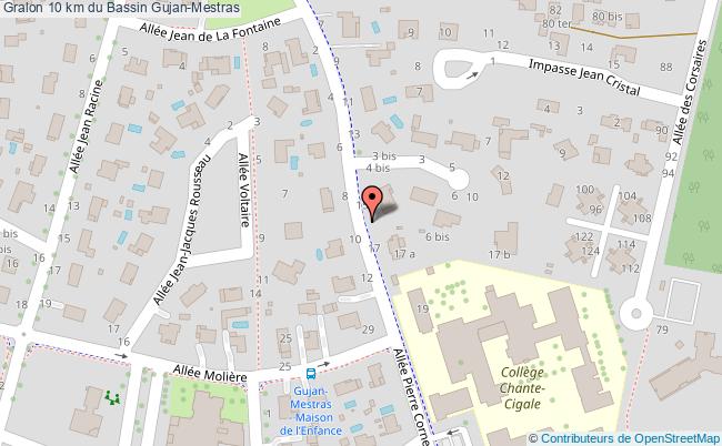 plan 10 Km Du Bassin Gujan-Mestras