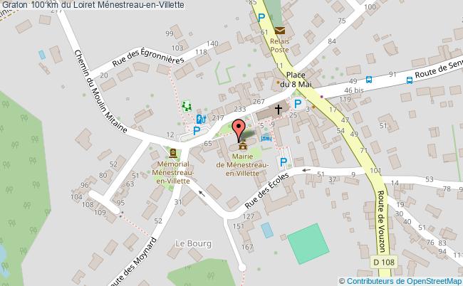 plan 100 Km Du Loiret Ménestreau-en-Villette