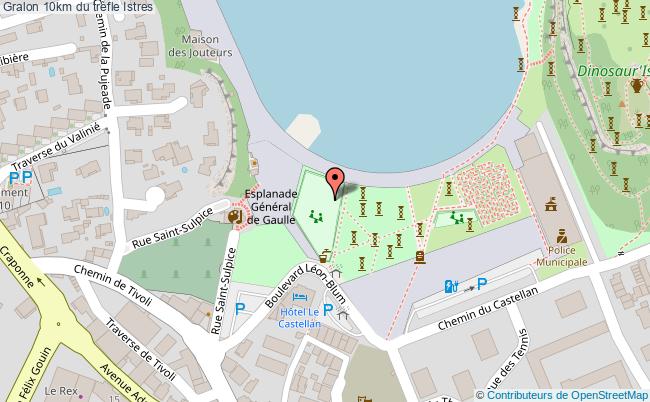 plan 10km Du Trèfle Istres