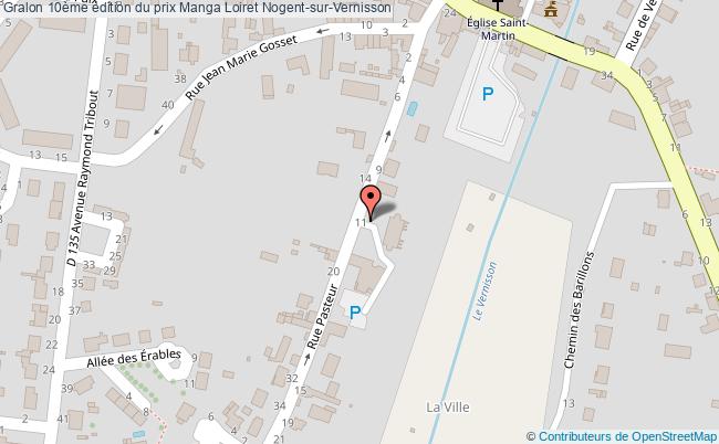 plan 11ème édition Du Prix Manga Loiret Nogent-sur-Vernisson
